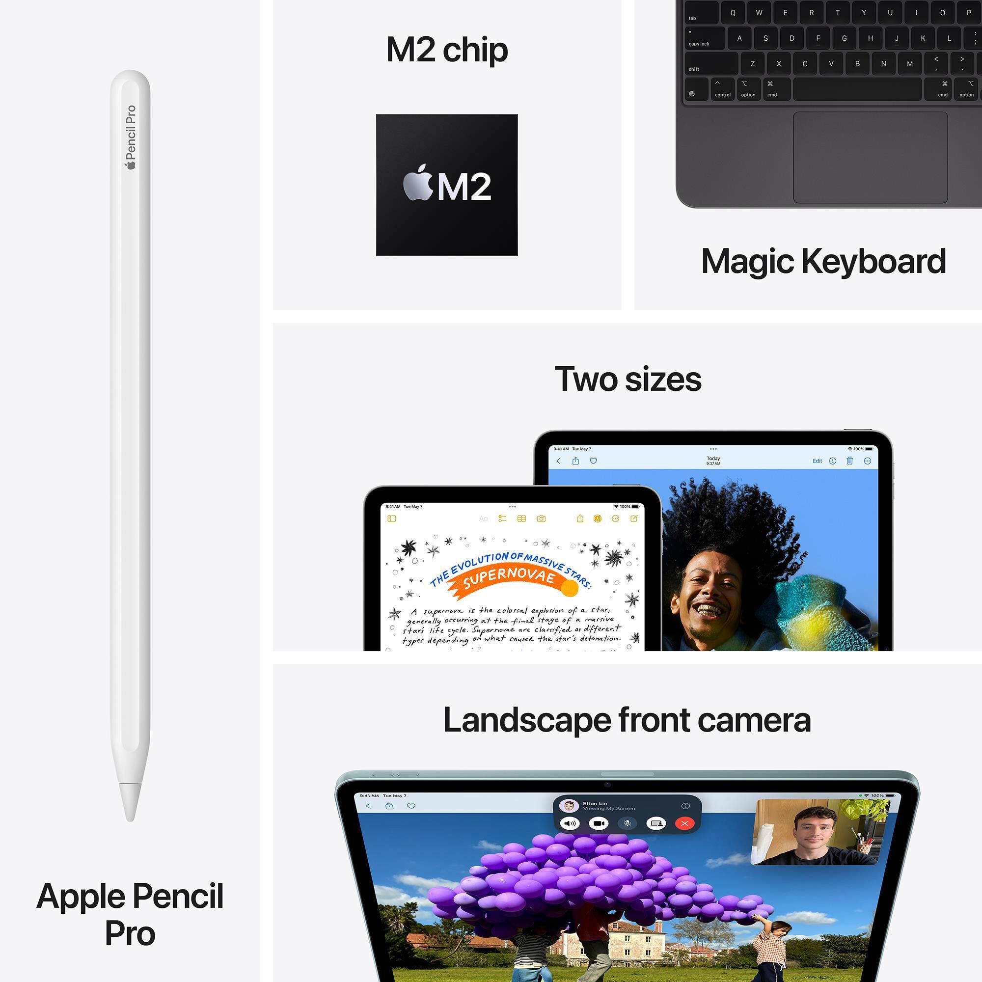 Apple iPad Air 11-Inch M2 chip with Wi-Fi + Cellular - 256GB in Spacke Gray