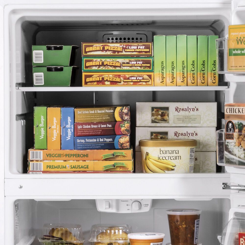 GE Appliances 21.9 Cu. Ft. Top-Freezer Refrigerator in Fingerprint Resistant Black Slate, , large