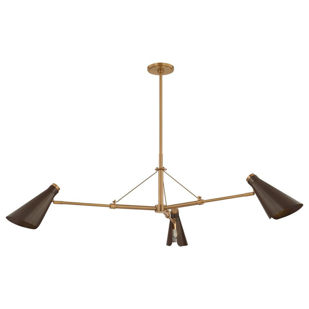 Troy Lighting Andersen 3-Light Chandelier in Patina Brass and Bronze, , large