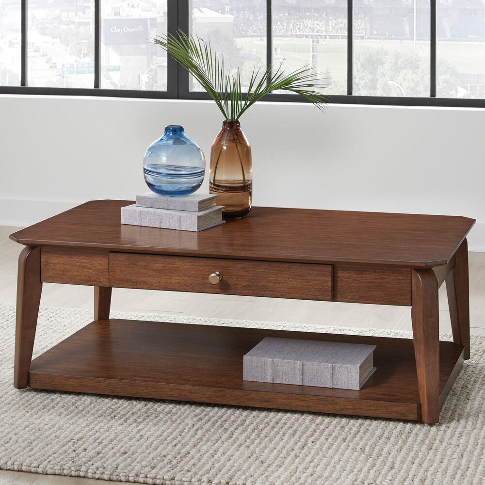 Ashley Trenmour Coffee Table in Medium Brown, , large