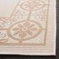 Safavieh Bermuda Floral 5"3" x 7"6" Ivory and Beige Indoor/Outdoor Area Performance Rug, , large