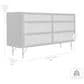 Blue River Saratoga 6 Drawer Dresser in Black Acacia with Rattan, , large
