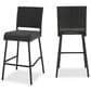 Hearth and Haven Outdoor Rattan Armless Barstool in Dark Brown (Set of 2), , large