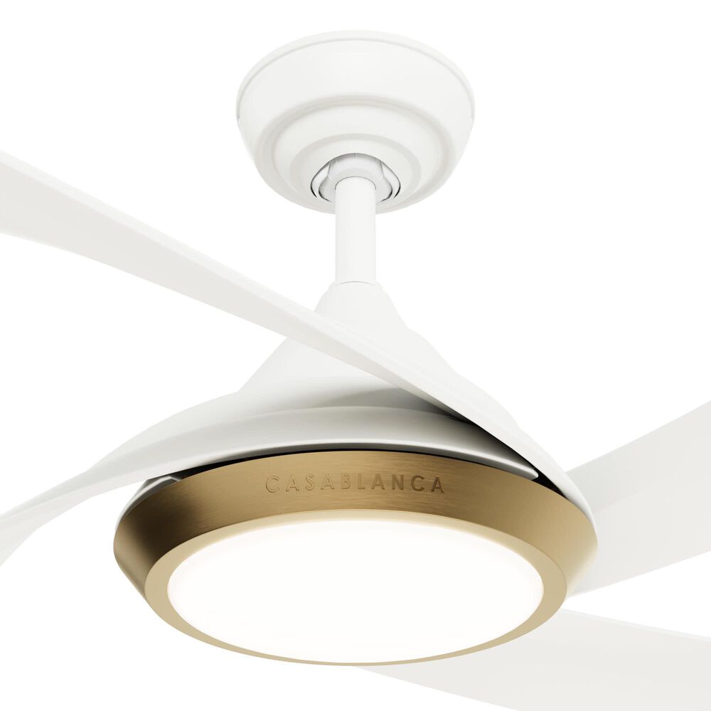 Hunter Vespucci 52&quot; Outdoor Ceiling Fan in Fresh White, , large