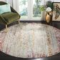 Safavieh Aria ARA156R 6"6" Round Red and Creme Area Rug, , large