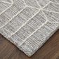 Feizy Rugs Emerson 12" x 15" Gray and Ivory Area Rug, , large
