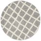 Safavieh Dallas Shag SGD258G-6R 6" Round Grey/Ivory Area Rug, , large