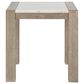 Global Furniture USA 24" Square End Table in Natural and White, , large