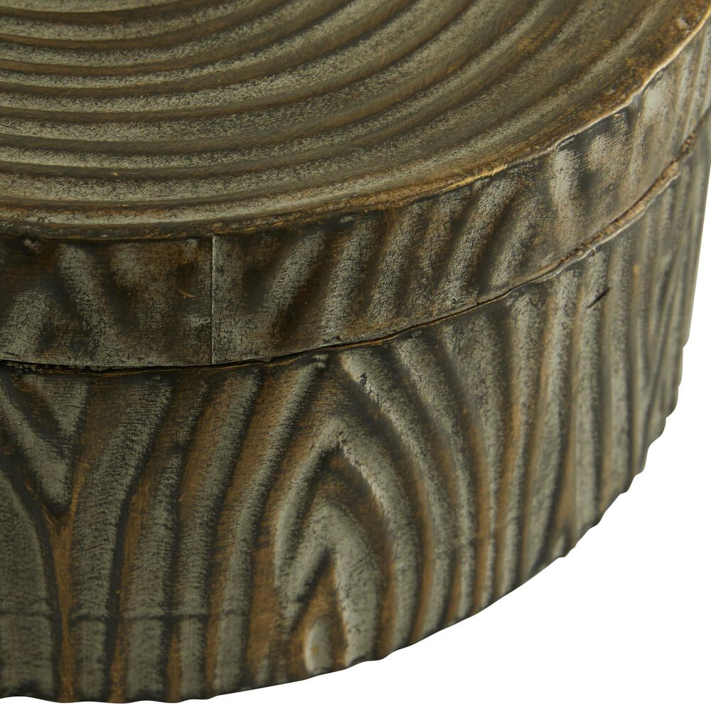 Maple and Jade Vintage Decorative Jar in Antique Bronze &#40;Set of 2&#41;, , large