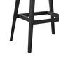 Armen Living Tutti Frutti Patio Bar Stool with Light Gray Cushion in Black, , large