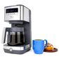 GE Appliances 12-Cup Drip Coffee Maker with Glass Carafe in Stainless Steel, , large
