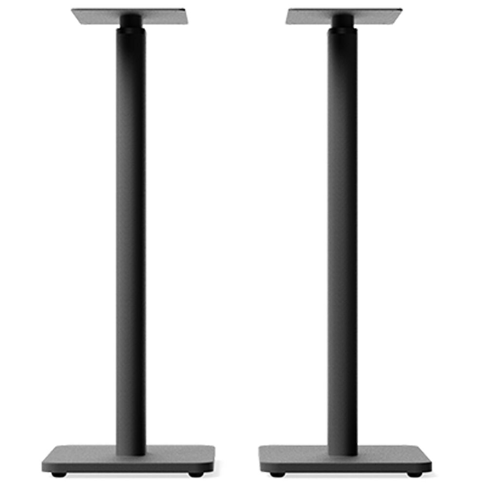 Kanto Universal Height Adjustable Bookshelf Speaker Stands in Black (Set of 2), , large
