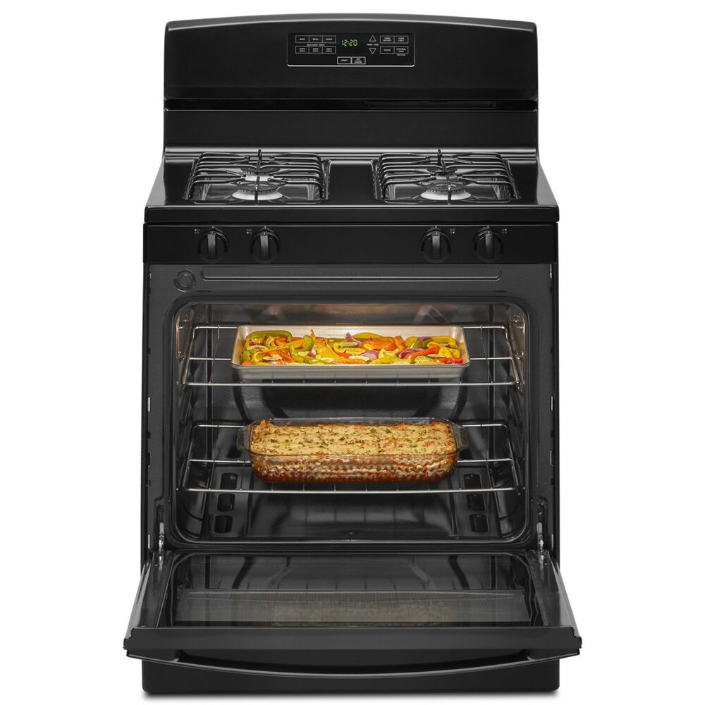 Amana 30&quot; Freestanding Gas Range with Bake Assist Temps in Black, , large