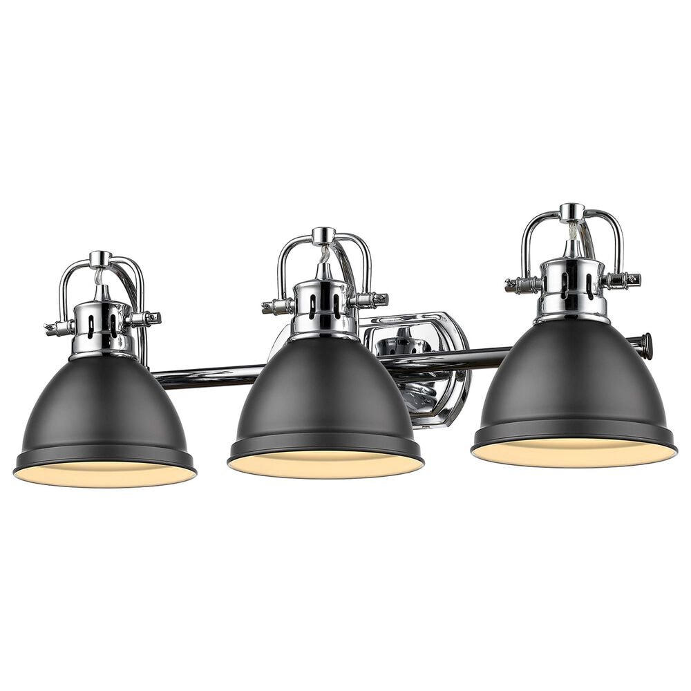 Golden Lighting Duncan 3-Light Bath Vanity in Chrome, , large