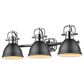 Golden Lighting Duncan 3-Light Bath Vanity in Chrome, , large