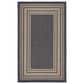 Nourison Horizon HOZ03 Charcoal 3" x 5" Indoor/Outdoor Area Rug, , large