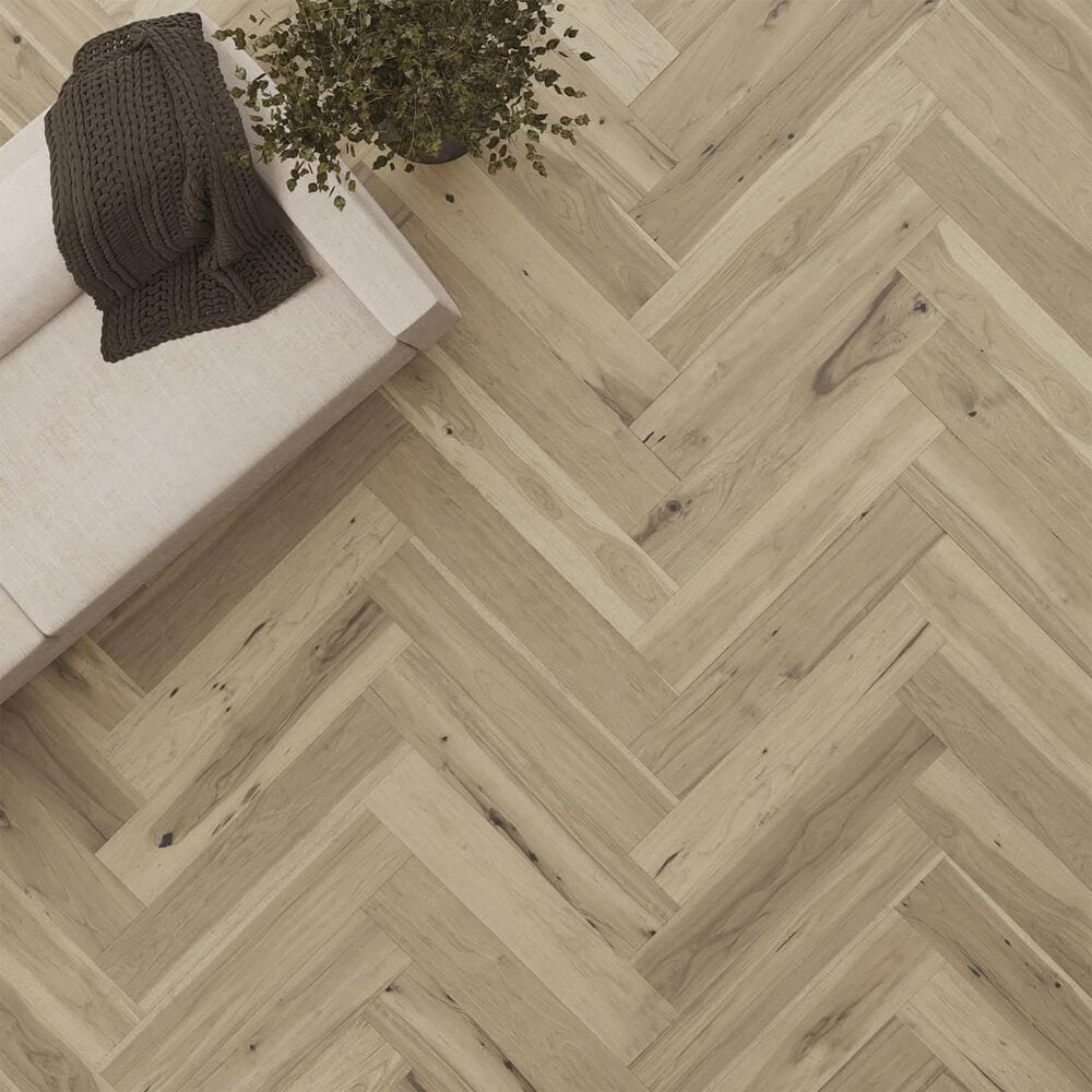 Mannington Maison Provence Herringbone Blanc Hickory Engineered Hardwood, , large