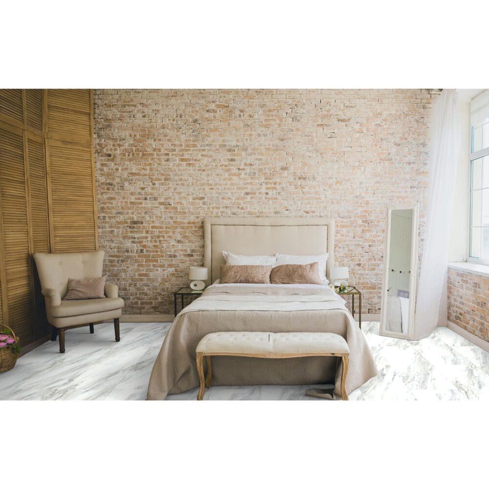 Tru-Cor Tile Carrara Grey 16&quot; x 32&quot; Luxury Vinyl Tile, , large