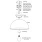 Vaxcel Devon 1-Light Semi Flush Mount in Matte Black and Satin Brass, , large