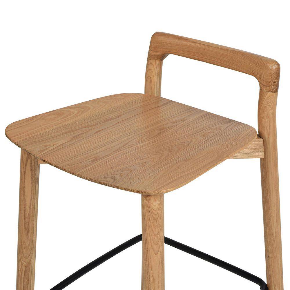 Jennifer Taylor Home Sven 26.5" Counter Stool in Natural Blonde and Black, , large