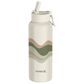 Hurley 32 Oz Oasis Zen Bottle with Straw Cap in Pink Wave, , large