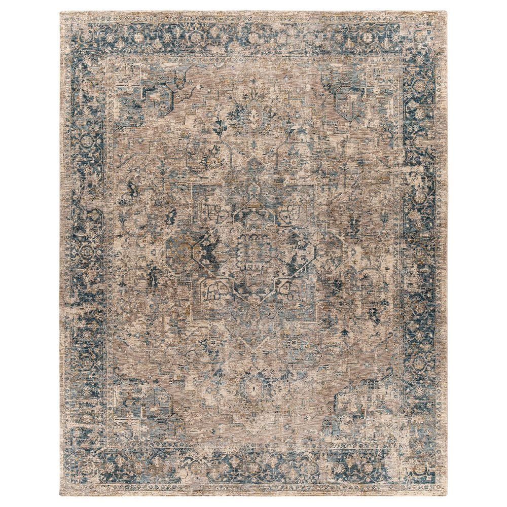 Surya Mirabel 7"10" x 10"3" Teal, Aqua, Mustard, Taupe, Gray and Beige Area Rug, , large