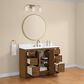 37B Lucerne 48" Single Bathroom Vanity in Dark Maplewood with Marble Top and Backsplash, , large