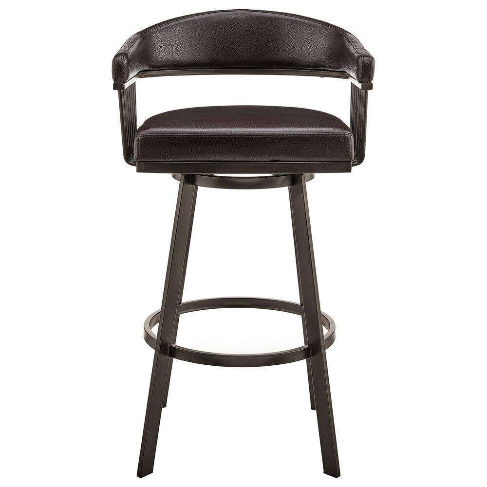 Blue River Bronson 30&quot; Swivel Barstool in Chocolate/Java, , large