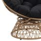 Valor Living Papasan Swivel Chair in Black, , large