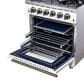 Forno Massimo 30" Freestanding Gas Range in White, , large