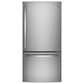 GE Appliances 24.8 Cu. Ft. Bottom-Freezer Drawer Refrigerator with Icemaker in Fingerprint Resistant Stainless Steel, , large