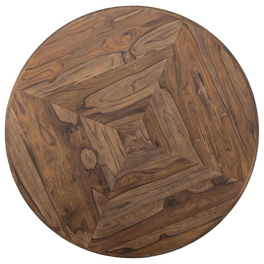 International Furniture Balam 5-Piece Round Dining Set in Stained Brown, , large