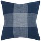 Rizzy Home Plaid 20" Down Filled Pillow in Indigo/White, , large