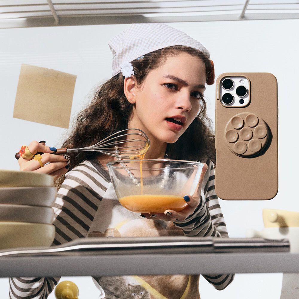 PopSockets MagSafe Circle Suck-Up Grip and Mount in Latte, , large