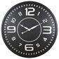 Maple and Jade Modern Wood Wall Clock in Black, , large