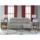 Ashley Forest Lake Power Reclining Sofa with Adjustable Headrest in Alloy Velvet, , large