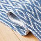 Safavieh Martha Stewart Cotton MSR405 2" x 8" Blue and Grey Runner, , large