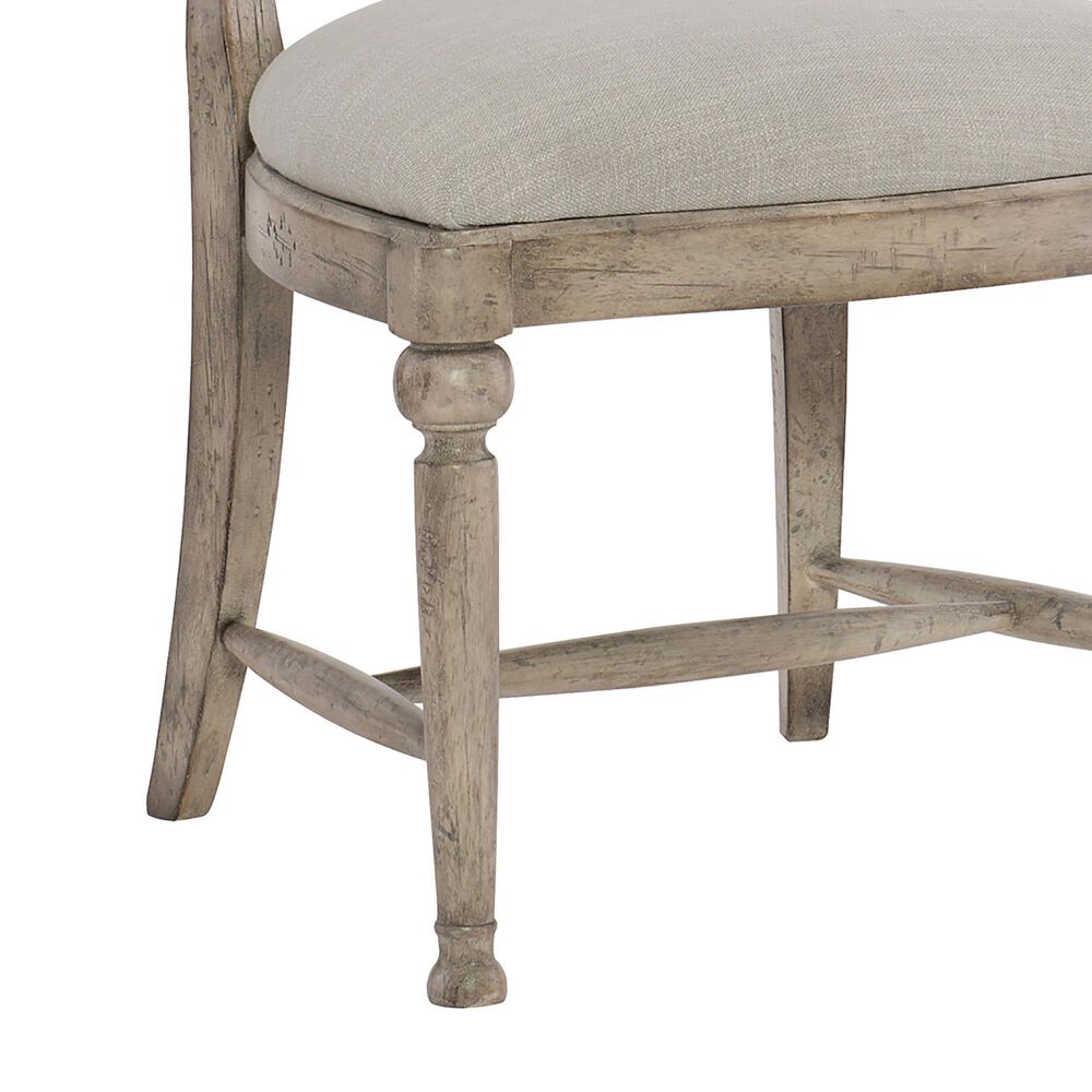 Hooker Furniture Boheme Gaston Metal Back Side Chair with Grey Cushion in Mercantile White &#40;Set of 2&#41;, , large