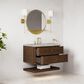 James Martin Allamari 36" Single Bathroom Vanity in Sable with 3 cm Victorian Silver Silestone Top and Rectangular Sink, , large