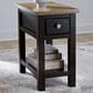 Ashley Drazmine Chairside End Table in Brown and Dark Chocolate, , large