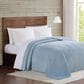 Pem America Truly Soft Velvet Plush Full/Queen Blanket in Light Blue, , large