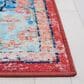 Safavieh Riviera 6"7" Square Light Blue and Red Area Rug, , large