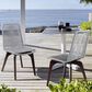 Blue River Island Outdoor Dining Chair with Silver Rope Seat in Dark Eucalyptus (Set of 2), , large