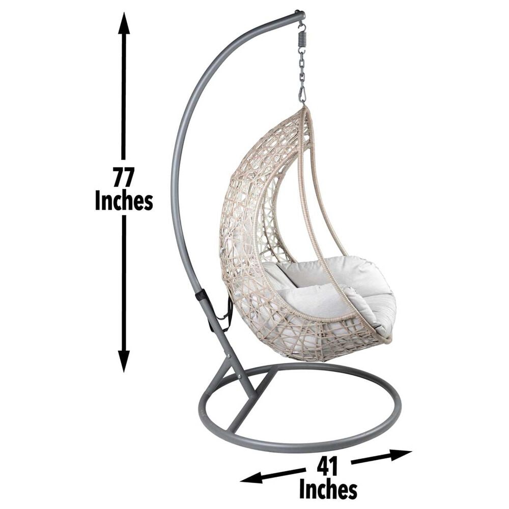 Crystal City Cayden Basket Chair in Charcoal, , large