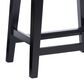 Linon Home Decor Walt Counter Stool with Black Cow Cushion in Black, , large