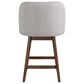 Armen Living Sadie 26" Swivel Counter Height Stool in Brown Oak, , large