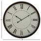 Maple and Jade 20" Decorative Wall Clock in Matte Black and White, , large