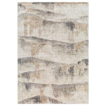 Surya Tuscany Ivory, Beige, Gray, Olive and Charcoal 4"3" x 5"7" Area Rug, , large