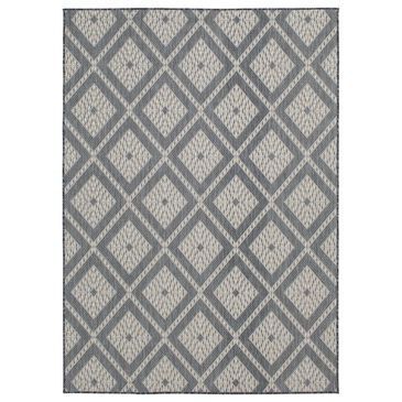 Central Oriental Melbourne Davion 5" x 7" Lagoon and Vanilla Area Rug, , large