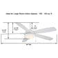 Minka-Aire Lun Aire 54" Ceiling Fan with LED Light in White, , large